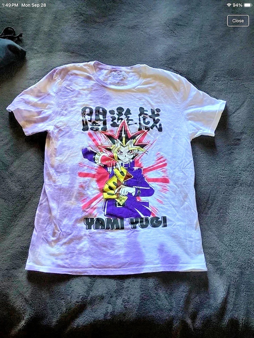 Yu-Gi-Oh! Yami Yugi Purple Tie-Dye Graphic T-Shirt